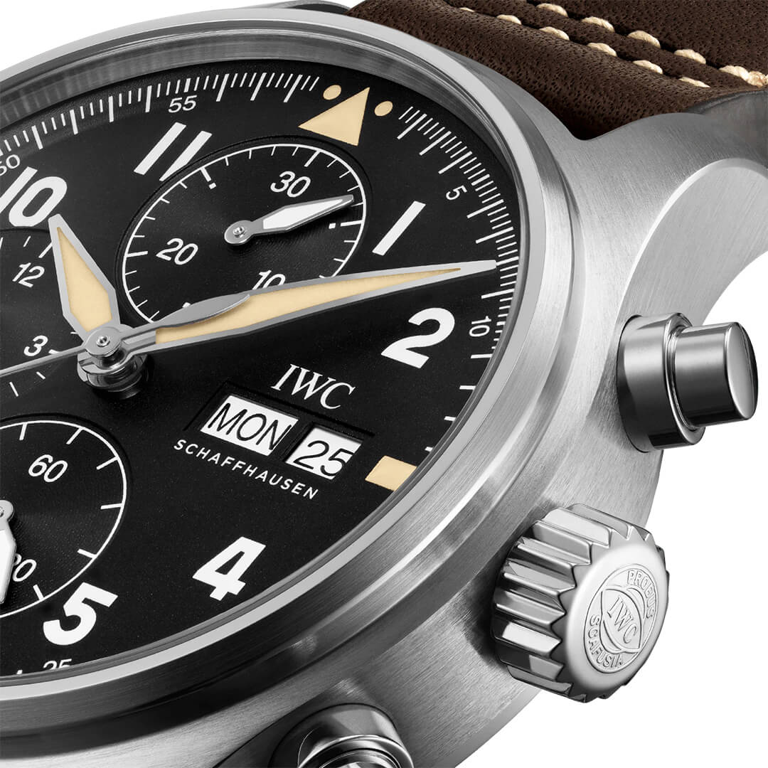 IWC Pilot’s Watch Chronograph Spitfire IW387903 Shop now in Canberra, Perth, Sydney, Sydney Barangaroo, Melbourne, Melbourne Airport & Online