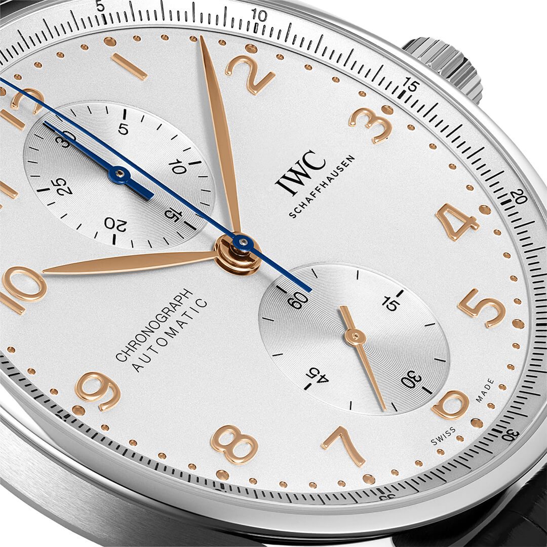 IWC Portugieser Chronograph IW371604 Shop now in Canberra, Perth, Sydney, Sydney Barangaroo, Melbourne, Melbourne Airport & Online