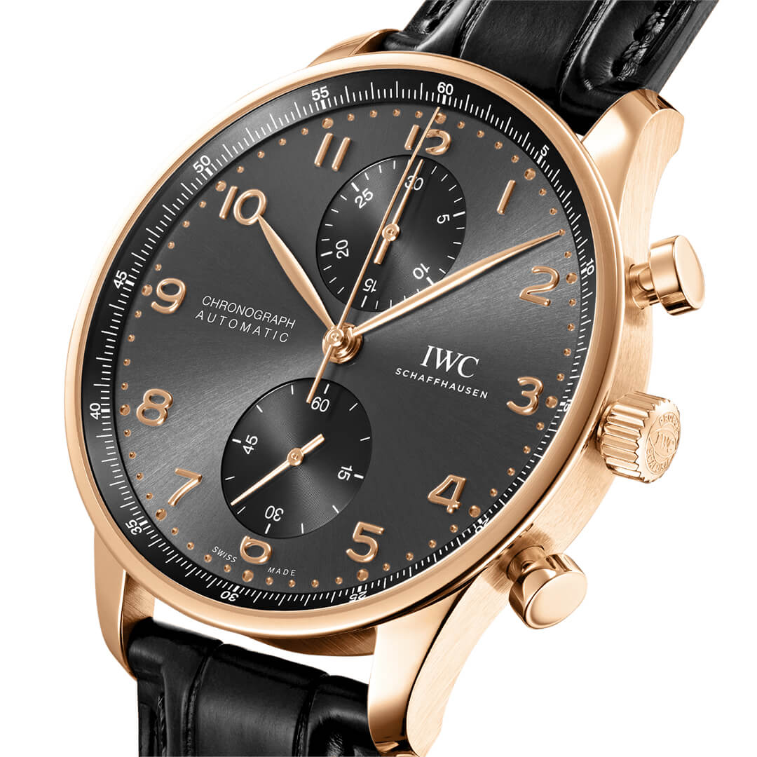 IWC Portugieser Chronograph IW371610 Shop now in Canberra, Perth, Sydney, Sydney Barangaroo, Melbourne, Melbourne Airport & Online