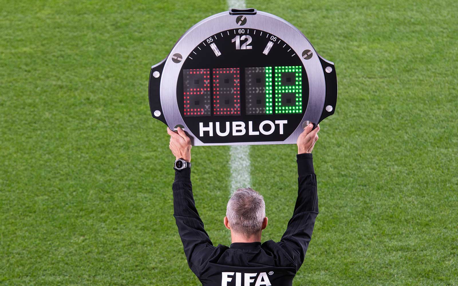 Hublot and the referee board. – Soccer Politics / The Politics of Football