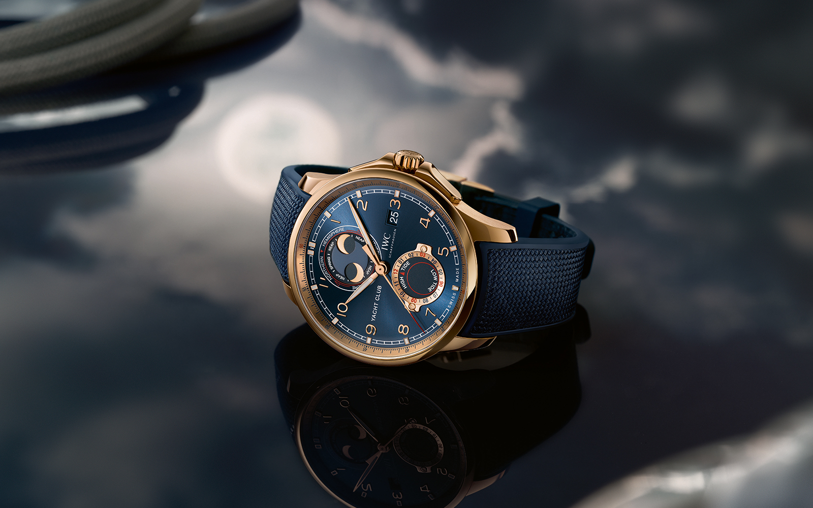 Iwc watches 2024 blue face