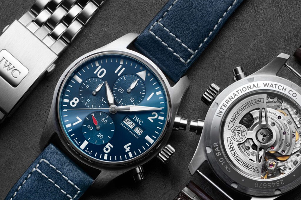 IWC Pilot's Chronograph strap options.