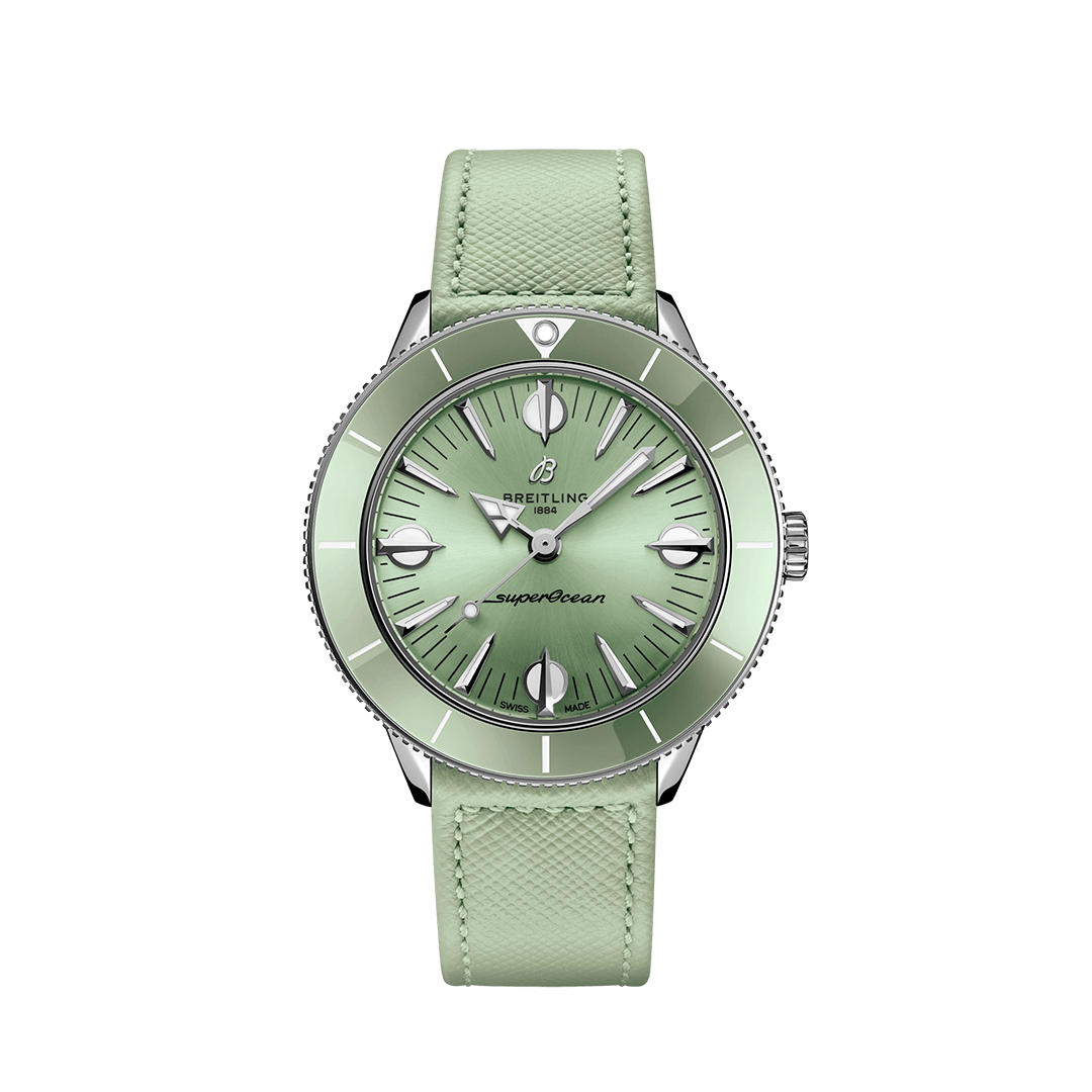 Breitling-Superocean-Heritage-’57-Pastel-Paradise-38mm-Green-A10340361L1X1