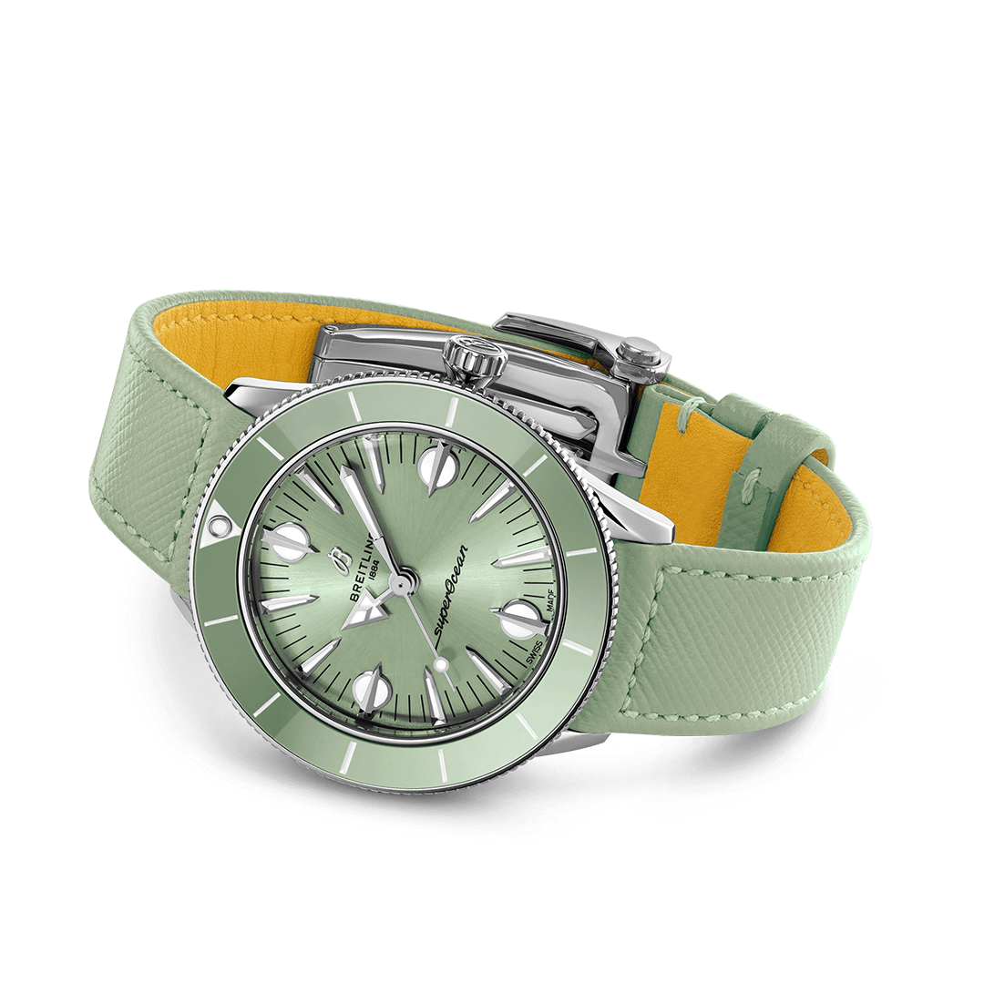 Breitling-Superocean-Heritage-’57-Pastel-Paradise-38mm-Green-A10340361L1X1