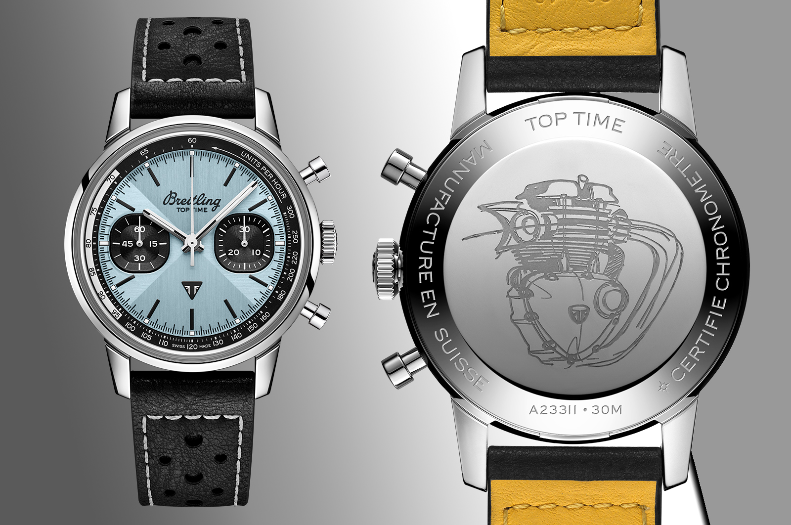 Introducing the all-new Breitling Top Time Triumph, born from a