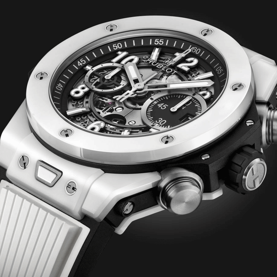 Hublot Big Bang Unico White Ceramic 421.HX.1170.RX Shop HUBLOT at Watches of Switzerland Perth, Sydney and Melbourne Airport.