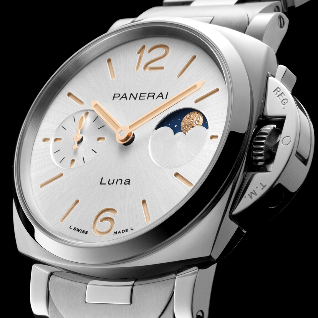 Panerai Luminor Due Luna PAM01301 Shop Panerai at Watches of Switzerland Sydney, Barangaroo, Perth Boutiques and Online.