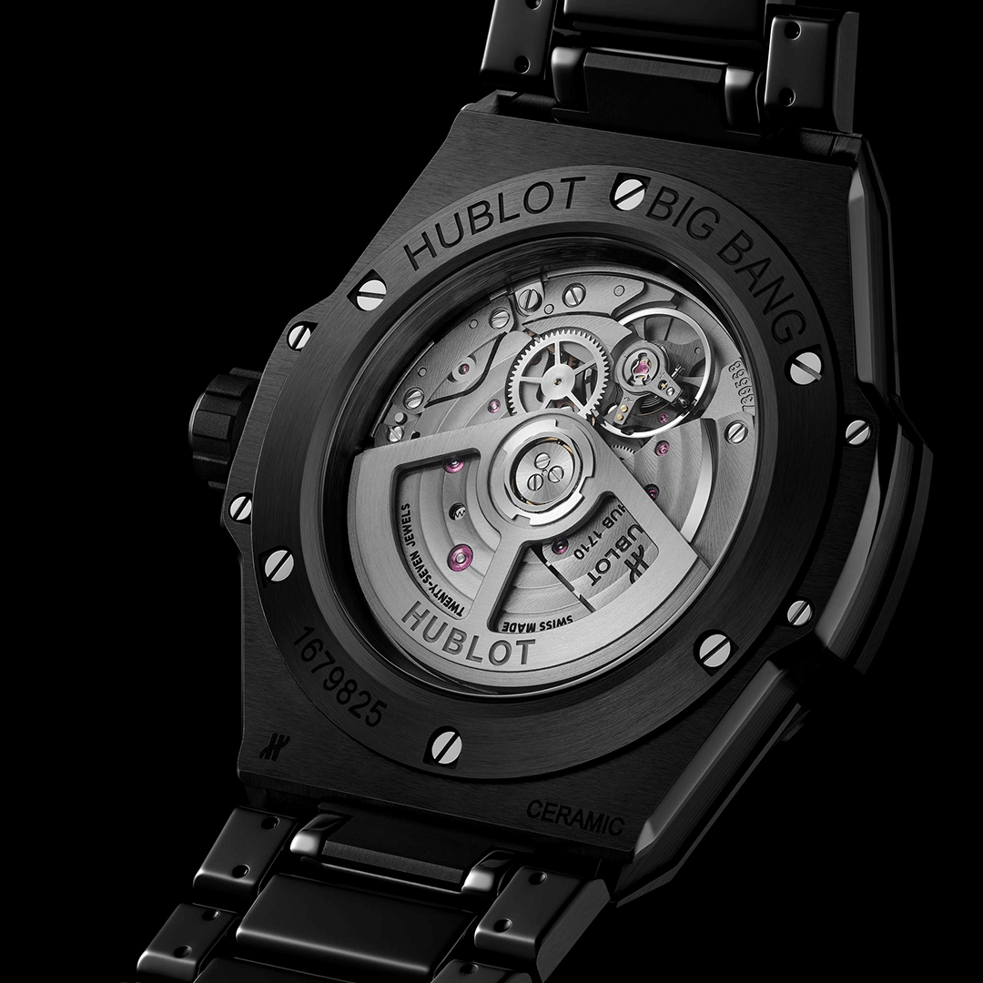 Hublot Big Bang Integrated Time Only Black Magic 456.CX.0170.CX Shop HUBLOT now at Watches of Switzerland Perth, Sydney and Melbourne Airport.