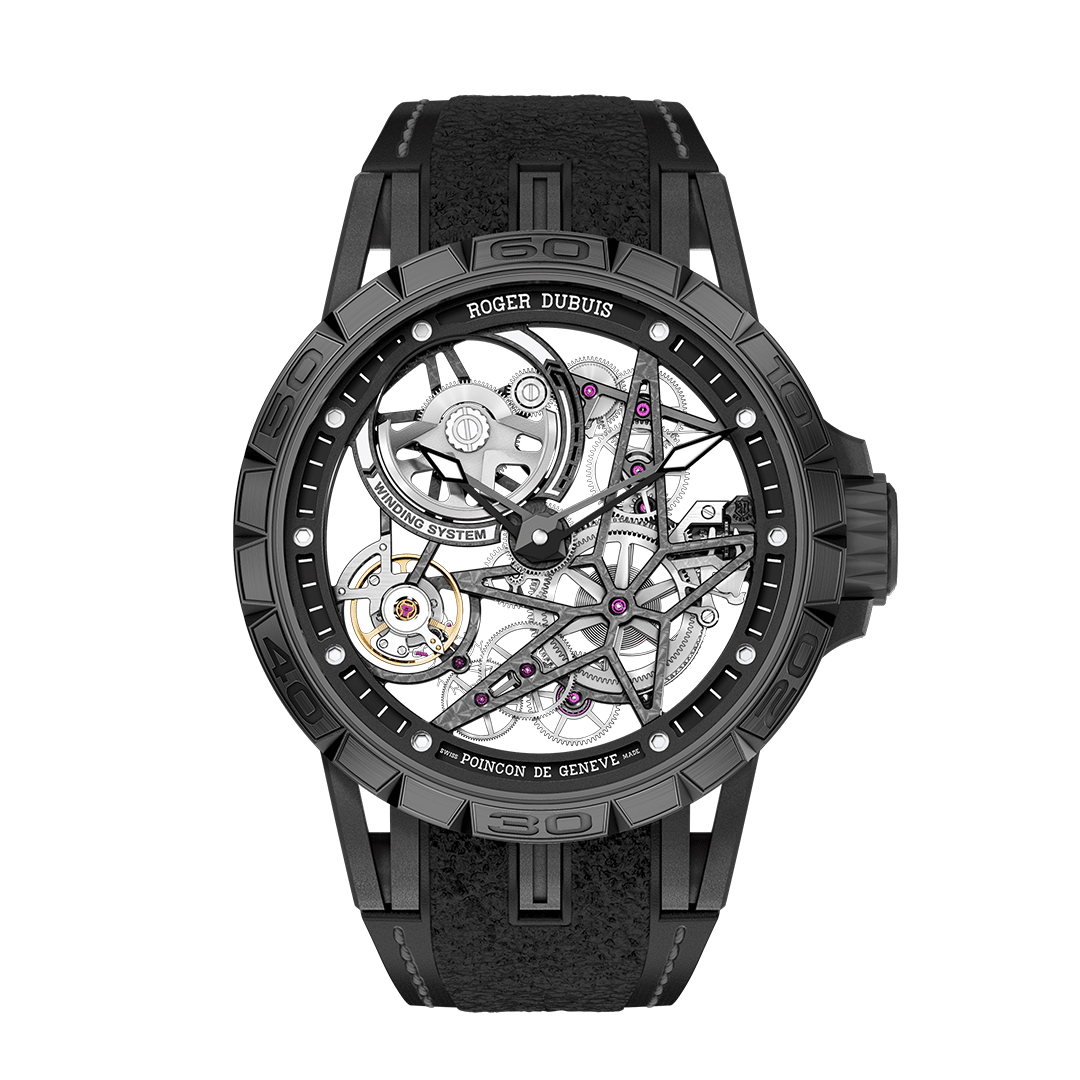 ROGER DUBUIS EXCALIBUR SPIDER PIRELLI BLACK DLC TITANIUM 45MM DBEX0826 Shop Roger Dubuis at Watches of Switzerland