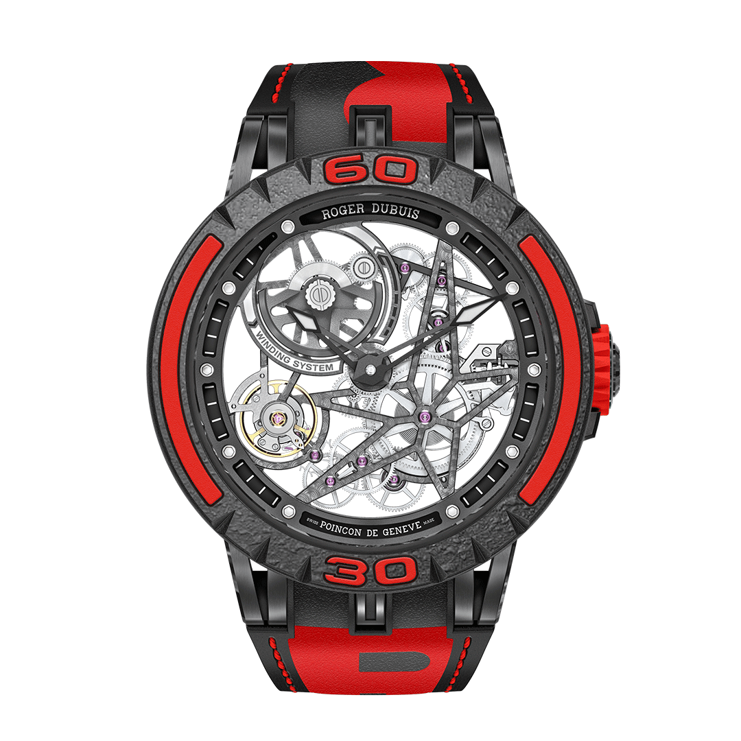 ROGER DUBUIS EXCALIBUR SPIDER PIRELLI BLACK DLC TITANIUM 45MM DBEX0826 Shop Roger Dubuis at Watches of Switzerland