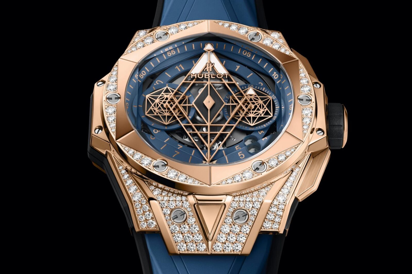 Hublot sang bleu diamond hotsell