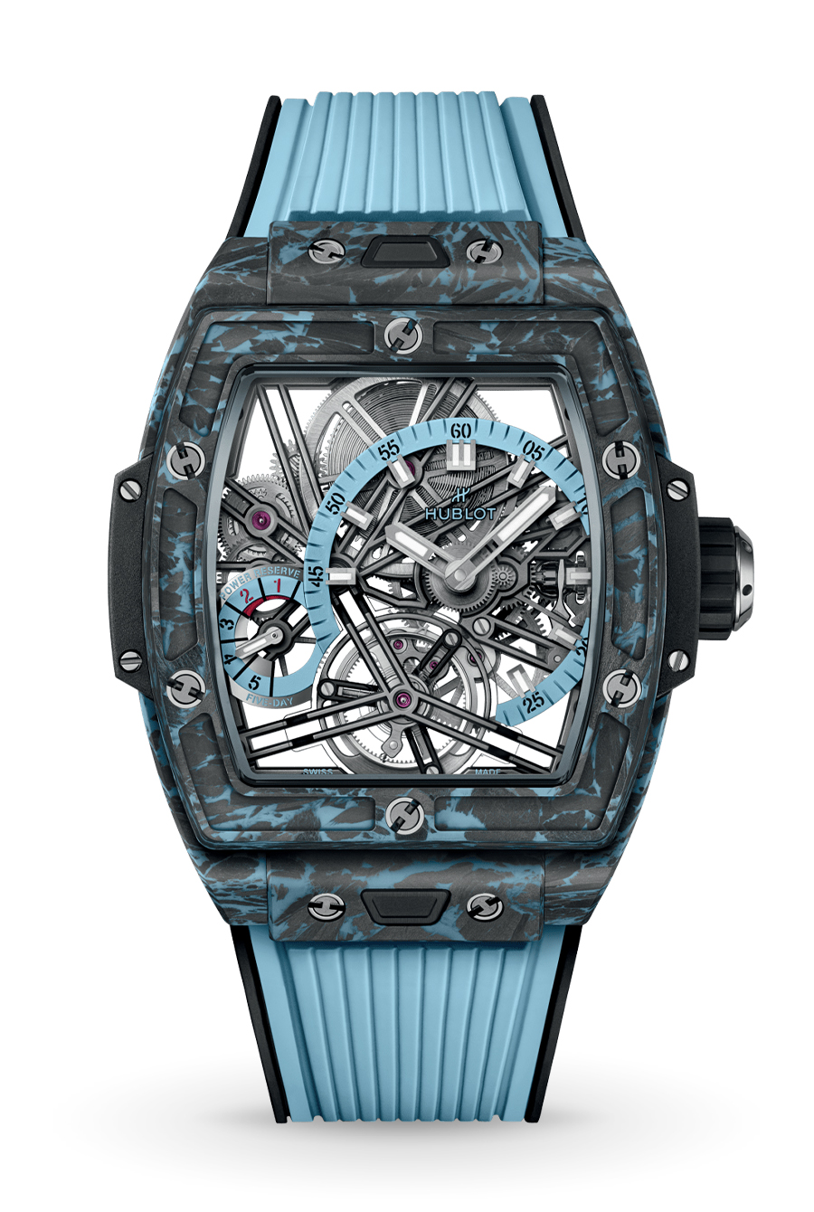 Spirit of Big Bang Tourbillon Carbon Sky Blue