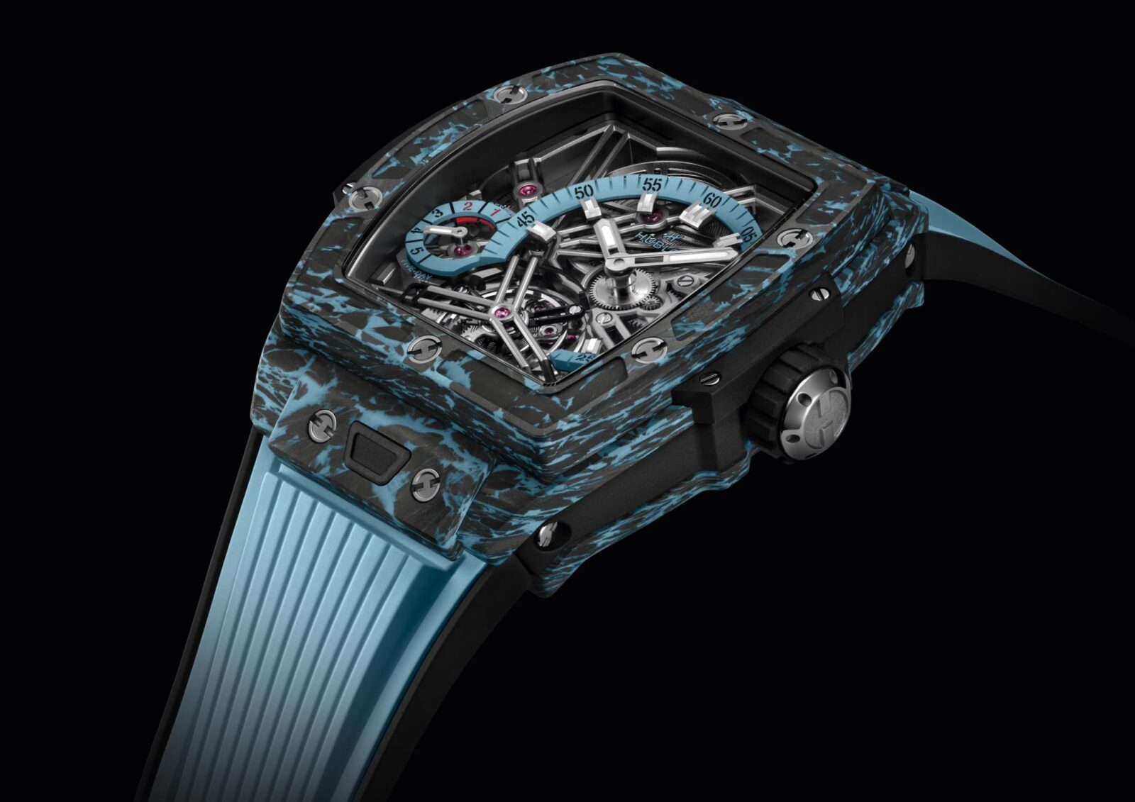 Hublot SPIRIT OF BIG BANG TOURBILLON CARBON SKY BLUE 645.QL.5117.RX