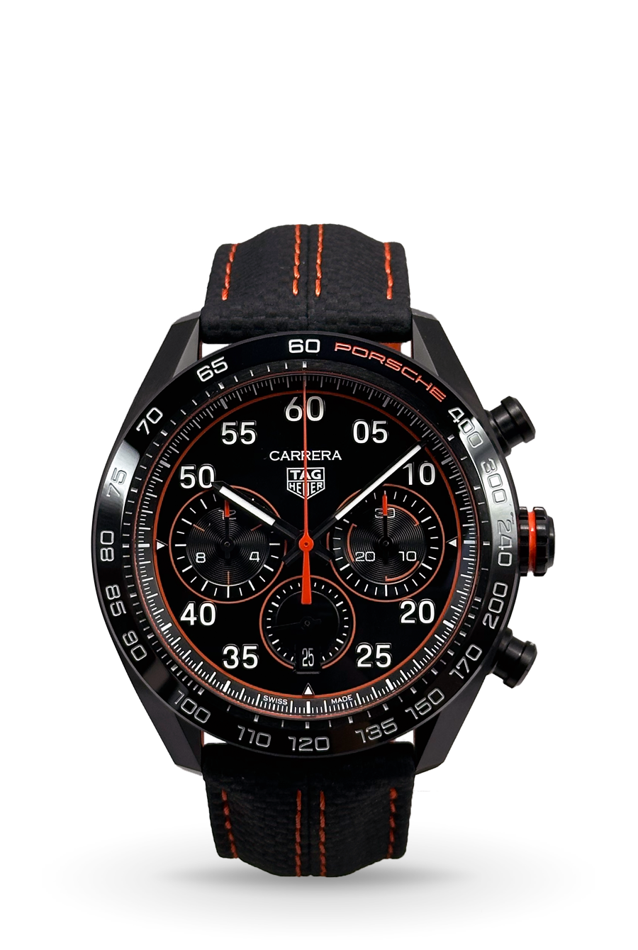 Pre-Owned Tag Heuer Carrera Chronograph X Porsche Orange Racing