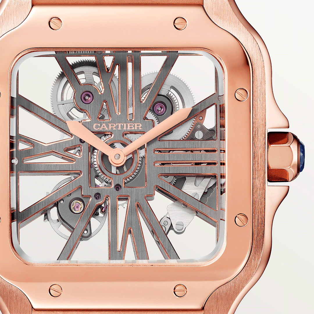 Santos De Cartier Skeleton Watch WHSA0016