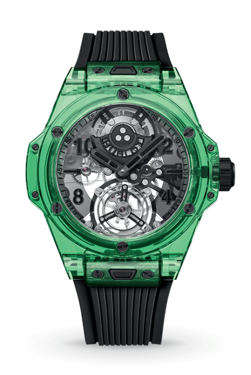 HUBLOT Big Bang Tourbillon Automatic Green Saxem 429.JG.0110.RT