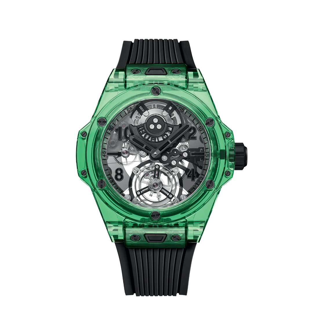 HUBLOT Big Bang Tourbillon Automatic Green Saxem 429.JG.0110.RT