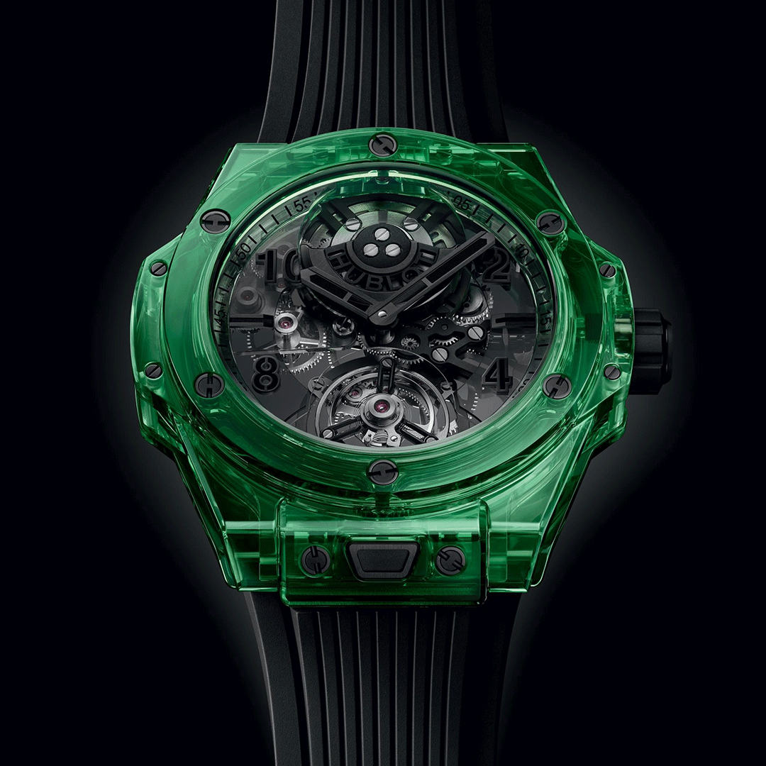 HUBLOT Big Bang Tourbillon Automatic Green Saxem 429.JG.0110.RT